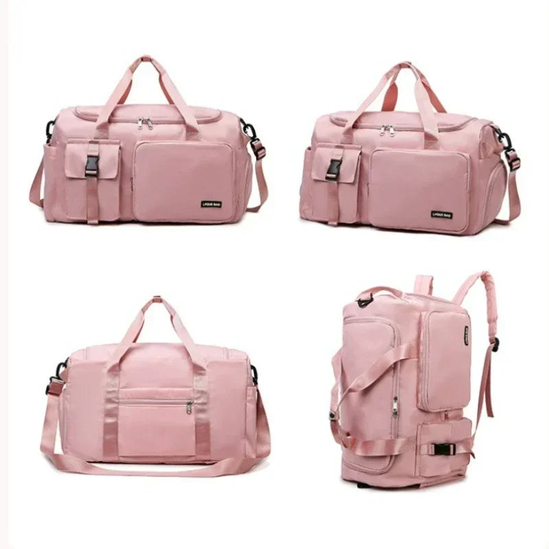 Sports Gym Bag Travel Dry Wet Handbags for Women Female Swimming Shoulder Crossbody Fitness Outdoor Travel Bag Weekender Duffel