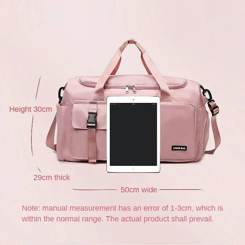 Sports Gym Bag Travel Dry Wet Handbags for Women Female Swimming Shoulder Crossbody Fitness Outdoor Travel Bag Weekender Duffel